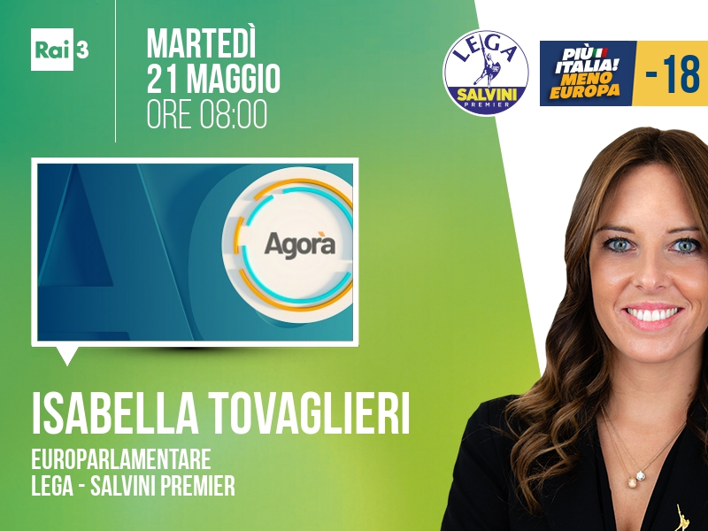 Isabella Tovaglieri a Agorà (Rai 3) - 21/05 ore 08:00