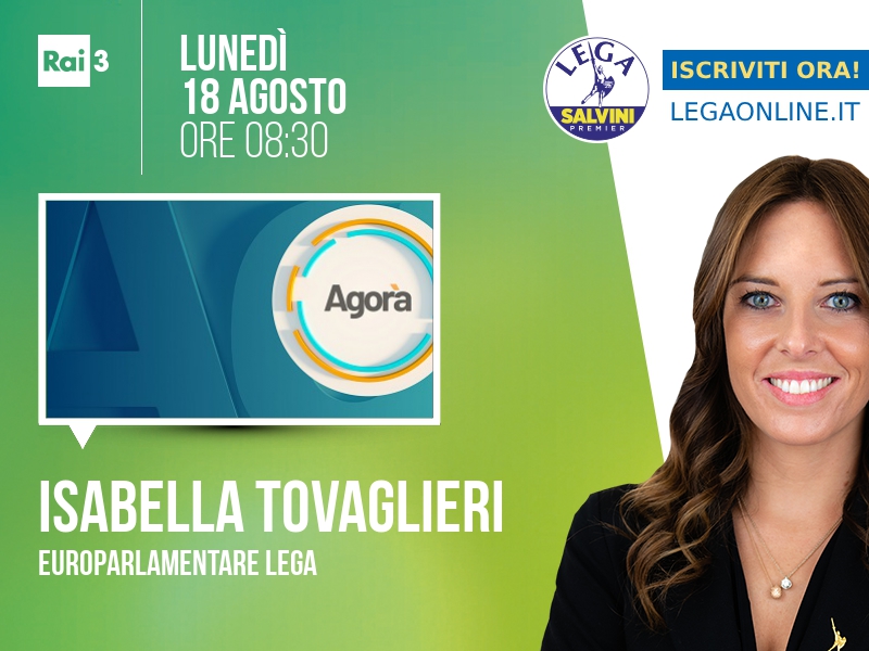 ISABELLA TOVAGLIERI a AGORÀ (RAI 3)