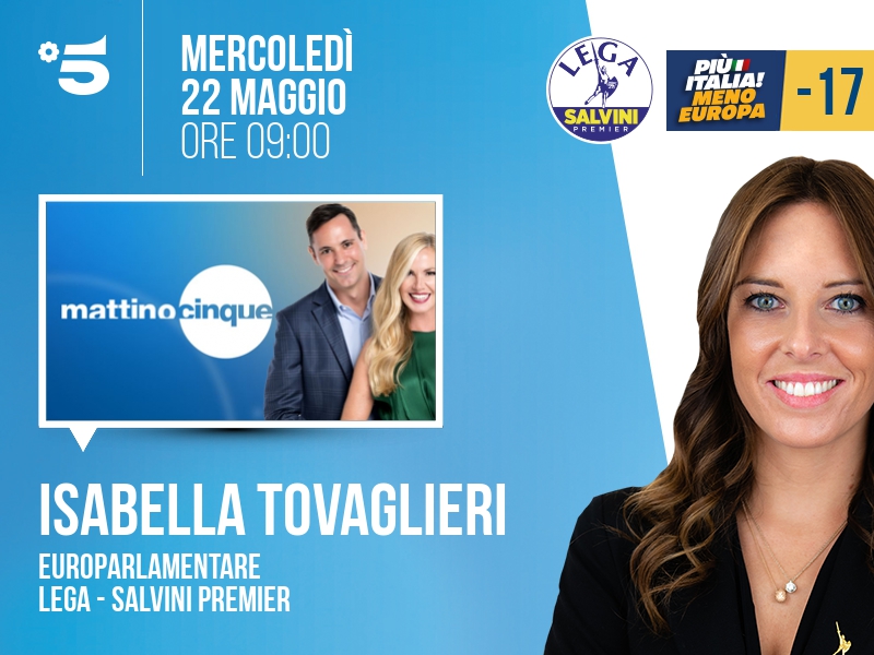 Isabella Tovaglieri a Mattino Cinque (Canale 5) - 22/05 ore 09:00