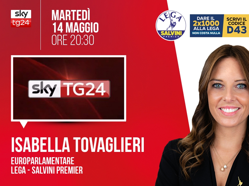 Isabella Tovaglieri a SkyTG24 (Sky TG24) - 14/05 ore 20:30