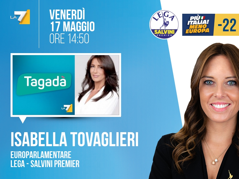 Isabella Tovaglieri a Tagadà (La7) - 17/05 ore 14:50